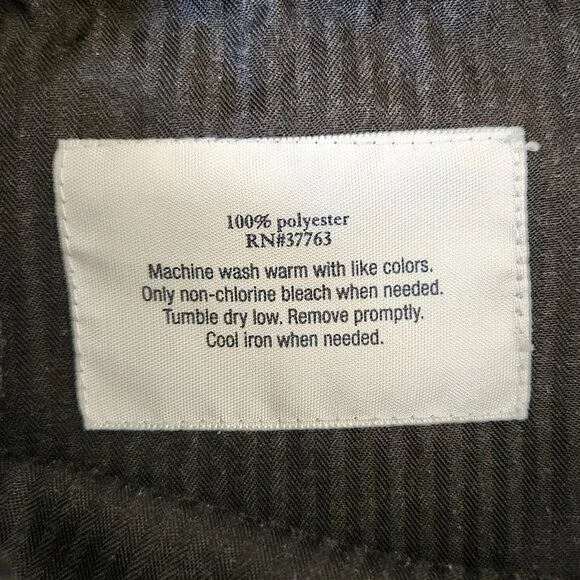 Croft & Barrow Mens Black 38x32 Pants - Picture 5 of 10